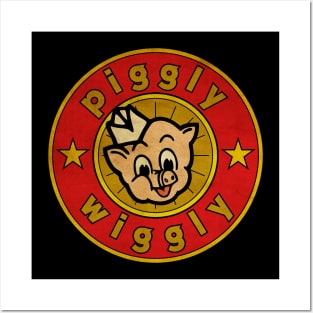 Vintage Piggly Wiggly | Gold Style Posters and Art